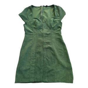 Green Corduroy Dress